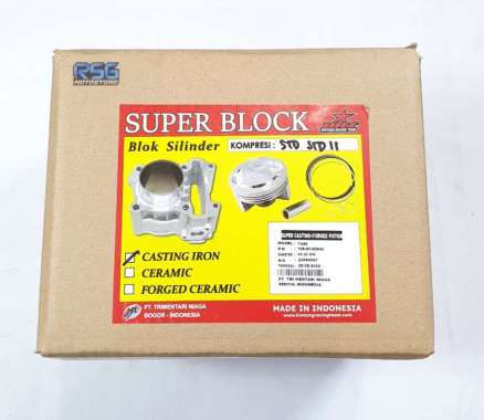 BLOK CAST IRON & FORGED PISTON BRT HONDA TIGER 200 66.00 PISTON MENTAH