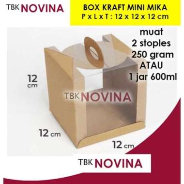 KOTAK KUE JAR / BOX MIKA JAR KRF MINI MIKA GBL