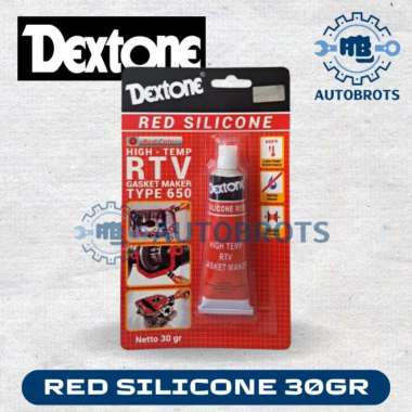 DEXTONE Lem Silikon Merah 30 gram / Silicone Red Gasket 30 gr