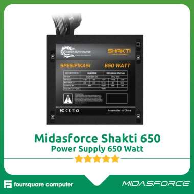 PSU Midasforce Shakti 650 Watt | Power Supply 650W