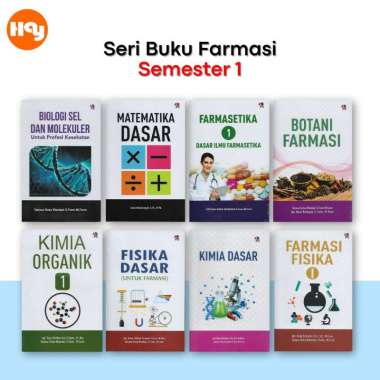 Buku Farmasi Semester 1 | Botani Farmasi, Farmasetika 1, Matematika Dasar, Biologi Sel Dan Molekuler