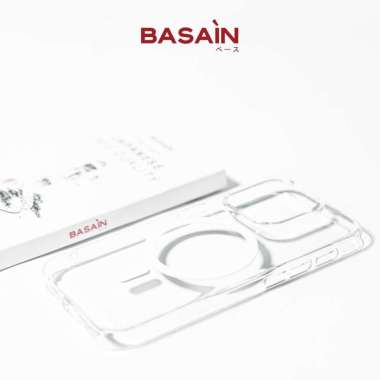 BASAIN Casing iPhone 13/Pro/Max Ultra FLEX MagSafe Case | Anti Yellowing 13 Crystal Clear