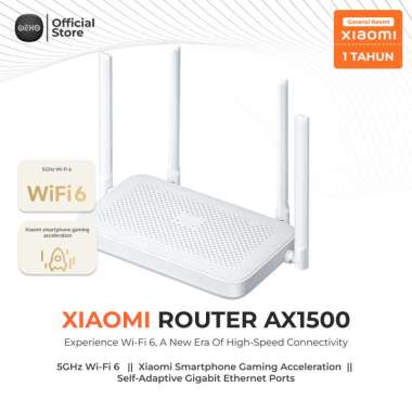 Xiaomi Router AX1500 Router 5GHz WiFi 6 1500Mbps Garansi Resmi