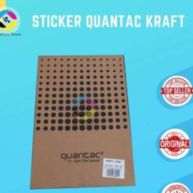 Sticker Kraft A3 QUANTAC | Kraft Paper | Sticker Coklat |PROMO