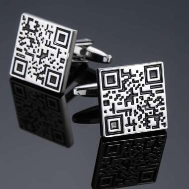 TOMMY CUFFLINK - kancing manset kancing lengan kemeja 06 SILVER QR