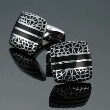 TOMMY CUFFLINK - kancing manset kancing lengan kemeja 08 SILVER PANTHER