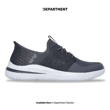 Sepatu Sneakers Pria SKECHERS DELSON 3.0 210650GRY ORIGINAL 46
