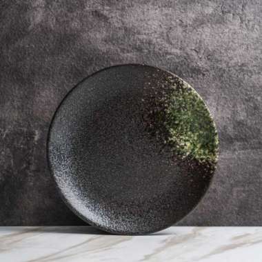 Brewsuniq - Jade Green Salad Plate 8" / piring makan cantik Cantik Unik Estetik Minimalis
