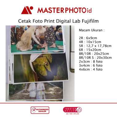 Jasa Cetak Foto Print Digital Lab Fujifilm Pas Foto 2x3 3x4 4x6 cm 3x4cm (6 foto)