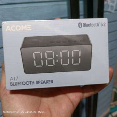 acome a17 blutooth speaker 5.2 with led clock alarm