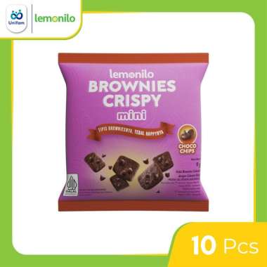 Lemonilo Brownies Crispy Choco Chips Mini Renceng Isi 10 Pcs