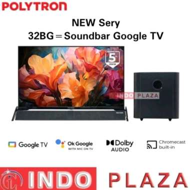 TV POLYTRON 32 INCH GOOGLE TV PLD-32BG9058 CINEMAX SOUNDBAR