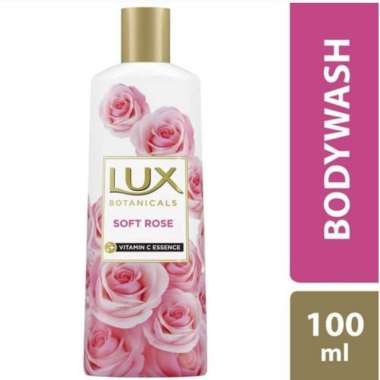 Lux sabun mandi cair soft rose botol 100 ml