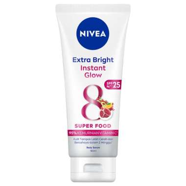 Nivea body lotion and body serum 180 ml instant glow spf 25
