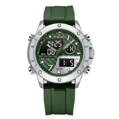 JAM TANGAN NAVIFORCE 9221 M6 JAM NAVIFORCE ORIGINAL 9221 LA - RUBBER Orange Black JAM TANGAN NAVYFOR