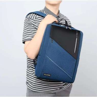 GLUINE 9168 Tas Modern Laptop Backpack / Ransel Waterproof Size 14 - 15.6 inch Biru