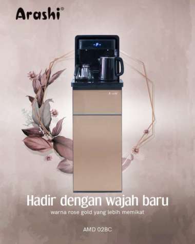 DISPENSER ARASHI AMD 02BC GALON BAWAH | MULTIFUNGSI | HOT & COLD | AMD02BC