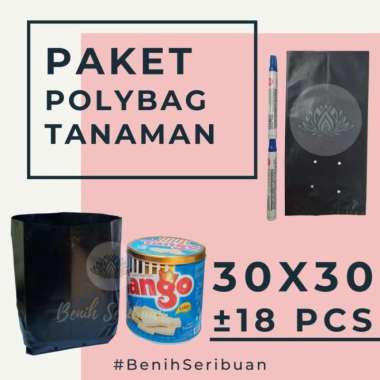 Paket Polybag 30x30 Plastik Polibag Tanaman Besar