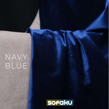ARELLA Premium Suede - Yugos Bahan Beludru Premium Mewah Velvet Kain Navy Blue