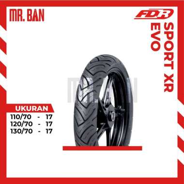 BAN MOTOR SPORT RING 17 TUBLES FDR SPORT XR EVO 110/70 120/70 130/70 TUBELESS TL | BAN TUBLES | BAN 