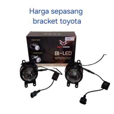 Foglamp projector 3 warna max vision led projie biled lampu kabut mobil 3 inch 3 warna-toyota