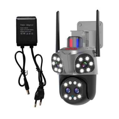 TECNO XIHANCAM 8MP CCTV Zoom 10x Empat Lens IP Kamera Wifi Outdoor Waterproof 4K CCTV Wifi HP Jarak 