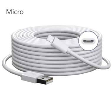 TECNO XIHANCAM Kabel Micro USB 5 Meter Kabel Type C 10 Meter Kabel Data Panjang 3 Meter Kabel CCTV C