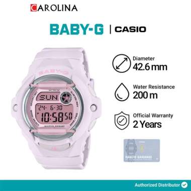 Jam Tangan Wanita Casio Baby-G BG-169U-4B Digital Dial Light Pink Resin Band