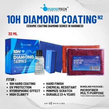 10H DIAMOND SERIES NANO CERAMIC COATING - nanoTECH PAINT PROTECTION +2 Microfiber