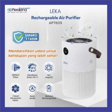 LEKA AP7809 Portable Air Purifier (Rechargeable) - HEPA13 Filter Anion