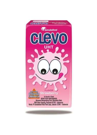 CLEVO MILK STRAWBERRY 115ML /PCS