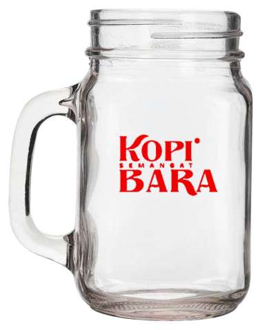 MUG / GELAS JAR KOPI BARA - 470ml