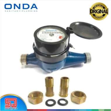 ONDA Water Meter Brass Meteran Air PDAM PAM 1/2" SNI Kuningan