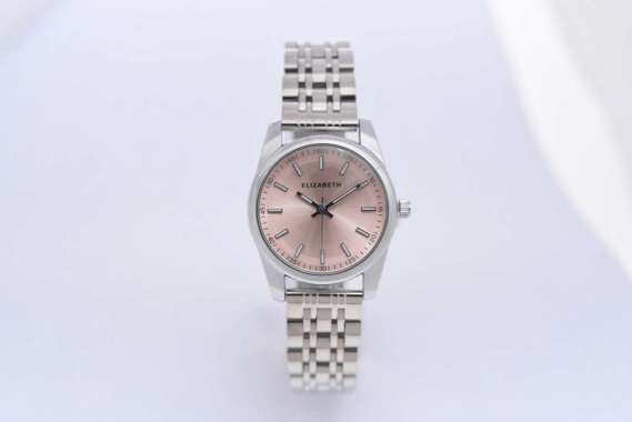 Jam Tangan Wanita - Elizabeth | Chain Strap 2201-0867 Silver-Purple