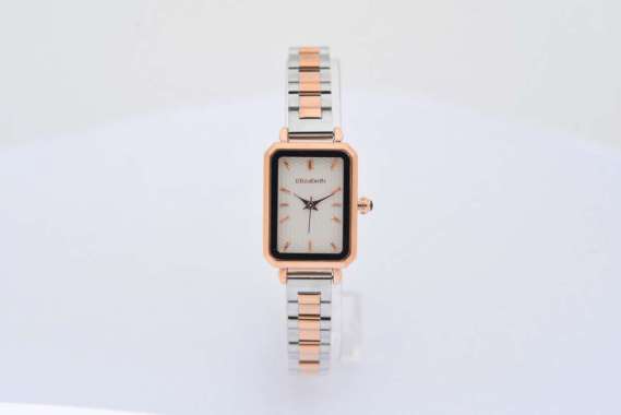 Jam Tangan Wanita - Elizabeth | Chain Strap 2201-0863 Silver-Rose