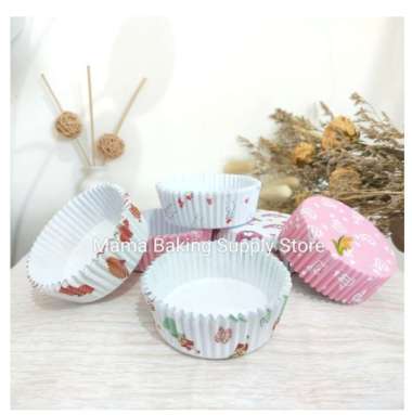 Cupcake Cup Cake Cup Roti PET Random ROUND BULAT Banyak Ukuran 25 pcs 14/DM bawah 8cm