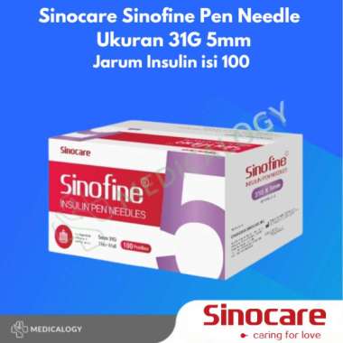 Sinofine Pen Needle Jarum Insulin 31G 5mm isi 100