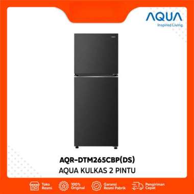AQUA Kulkas 2 Pintu AQR-DTM265CBP (DS) Turbo Cooling 205 Liter - Magic NeO, Bigger Freezer, Energy S
