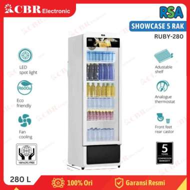 Showcase Display Cooler RSA 5 Rak RUBY-280