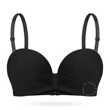 YouHave ( You’ve ) BH Bra Seamless Lembut Bra Cup C Busa Sedang Push Up Kawat Kait 3 Bra Tali Bisa D