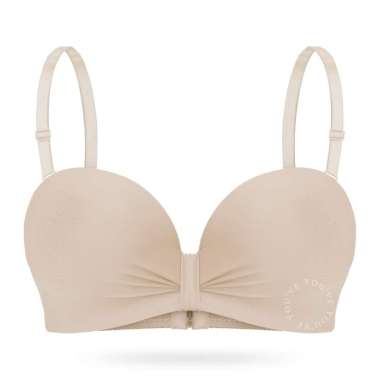 YouHave ( You’ve ) BH Bra Seamless Lembut Bra Cup C Busa Sedang Push Up Kawat Kait 3 Bra Tali Bisa D