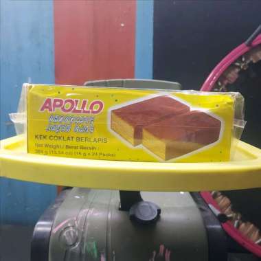 Apollo Chocolate Layer Cake (24 pack x 16gr) Apollo Coklat Lapis Kue Lapis - Apollo Layer Cake Peris