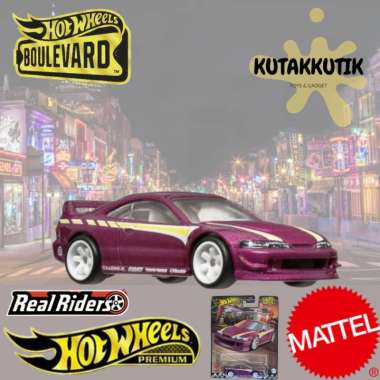 Hotwheels Boulevard Premium Mobil Balap Sedan Custom 01 Acura Integra GSR Ungu Real Riders