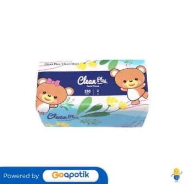 CLEAN PLUS FACIAL TISSUE PACK 250 SHEETS