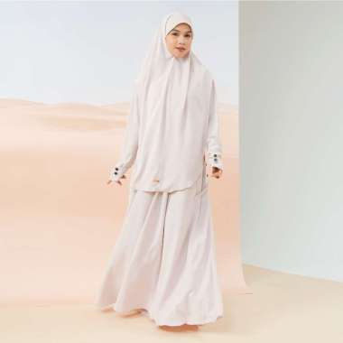 Lozy Hijab - Haza Abaya Set (One Set Abaya Gamis Hijab Umrah dan Haji) Peony