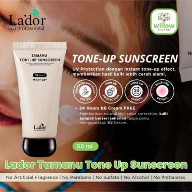 Perawatan Kulit - Lador Tamanu Tone Up Sunscreen 50Ml
