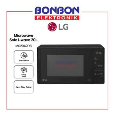 LG Microwave Solo 20L MS2042DB / MS-2042D / MS2042DB i-wave technology - defrosting merata