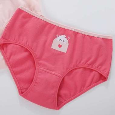 Young Curves Panty Kids Kitty Hearts Mini C24-100186 M Dark Pink
