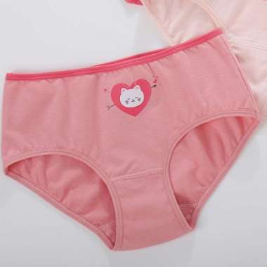 Young Curves Panty Kids Kitty Hearts Mini C24-100186 M Pink