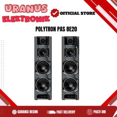 POLYTRON PAS 8E20 SPEAKER KARAOKE ACTIVE AUDIO BLUETOOTH TONE CONTROL PAS 8E20 PAS8E20